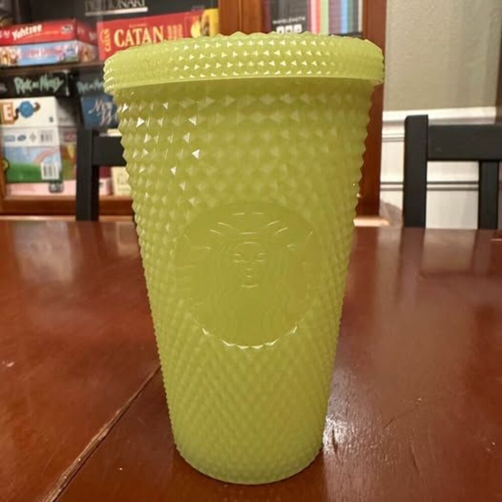 2022 Starbucks Halloween Glow in the Dark Lemongrass Stud Cold Cup Tumbler 16oz
